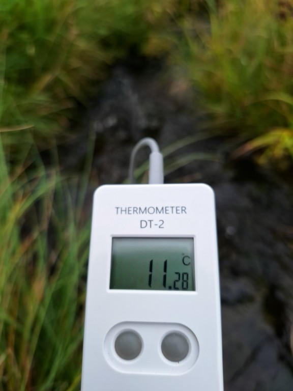 Teplota vody na Šumavě 1. srpna 2025